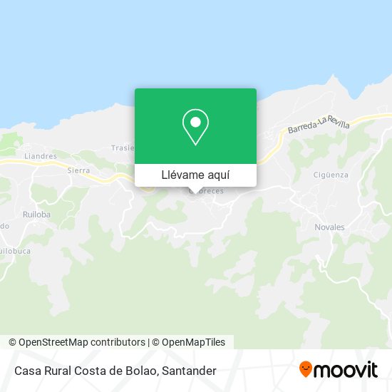 Mapa Casa Rural Costa de Bolao