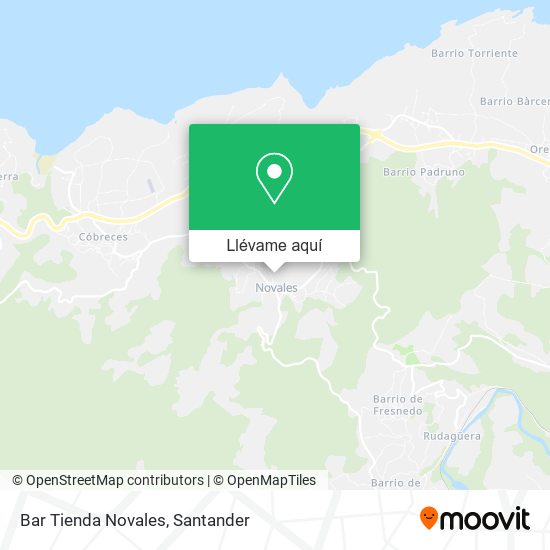 Mapa Bar Tienda Novales