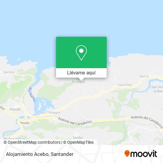 Mapa Alojamiento Acebo