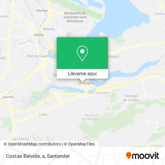 Mapa Costas Beivide, a