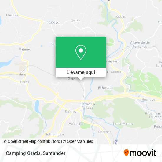 Mapa Camping Gratis