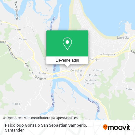 Mapa Psicólogo Gonzalo San Sebastián Samperio