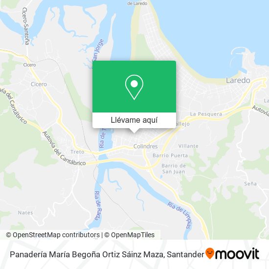 Mapa Panadería María Begoña Ortiz Sáinz Maza