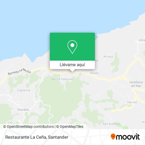Mapa Restaurante La Ceña