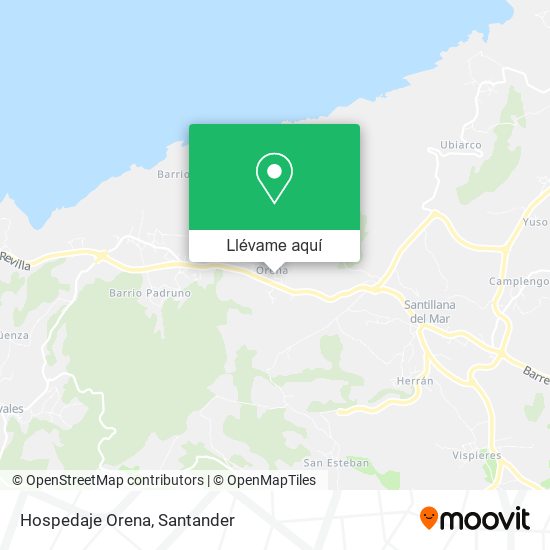 Mapa Hospedaje Orena