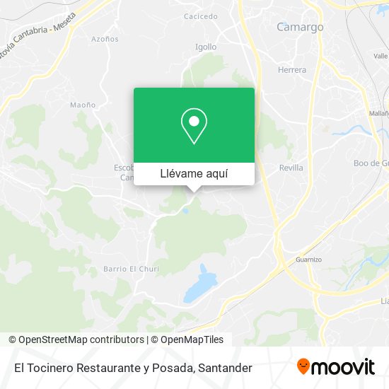 Mapa El Tocinero Restaurante y Posada
