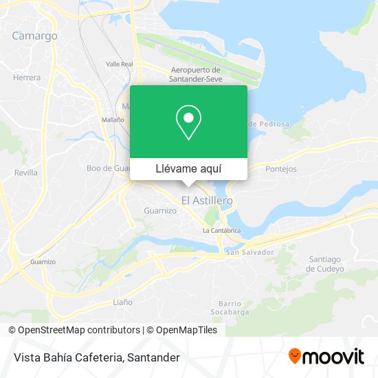 Mapa Vista Bahía Cafeteria