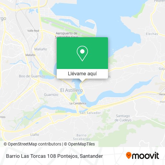 Mapa Barrio Las Torcas 108 Pontejos