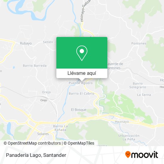 Mapa Panadería Lago