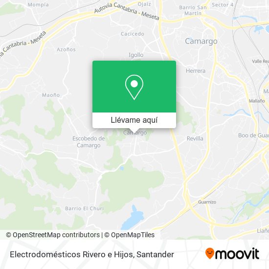 Mapa Electrodomésticos Rivero e Hijos