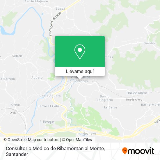 Mapa Consultorio Médico de Ribamontan al Monte