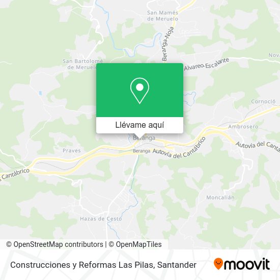 Mapa Construcciones y Reformas Las Pilas