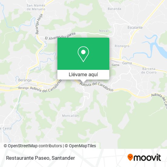 Mapa Restaurante Paseo