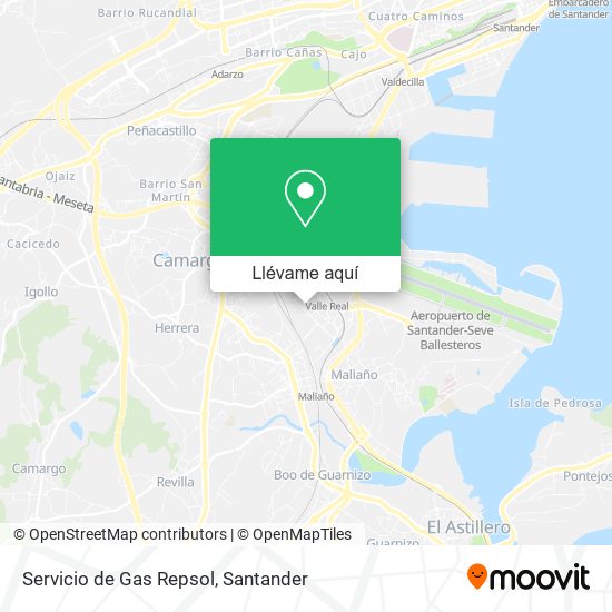 Mapa Servicio de Gas Repsol