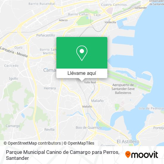 Mapa Parque Municipal Canino de Camargo para Perros
