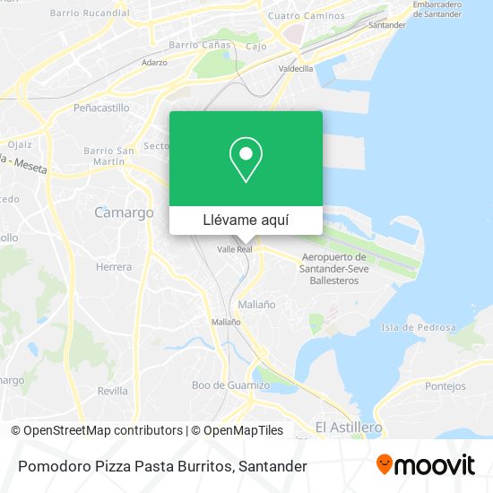 Mapa Pomodoro Pizza Pasta Burritos