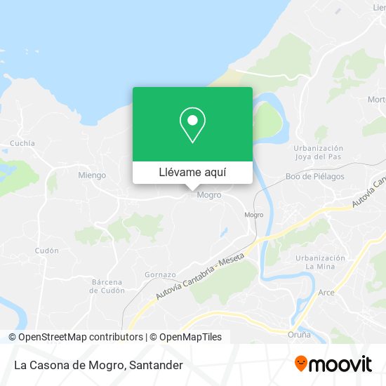 Mapa La Casona de Mogro