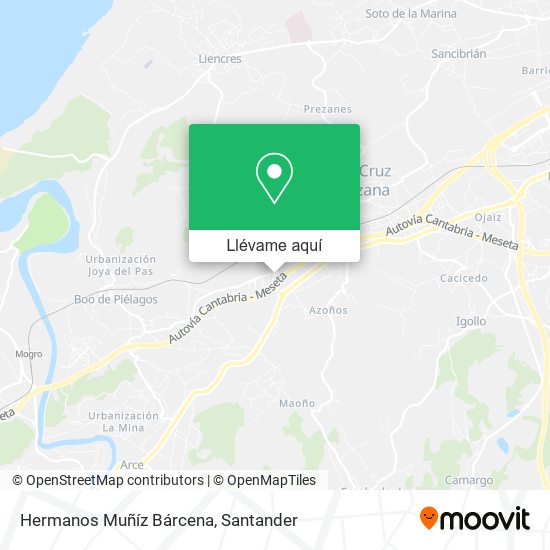 Mapa Hermanos Muñíz Bárcena
