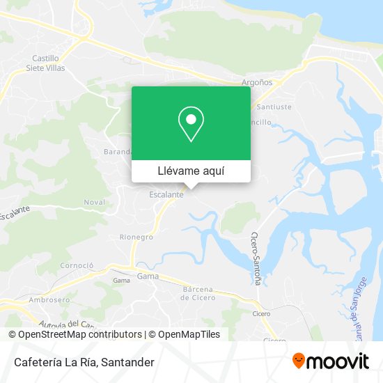 Mapa Cafetería La Ría