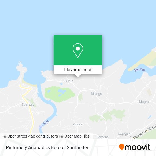 Mapa Pinturas y Acabados Ecolor