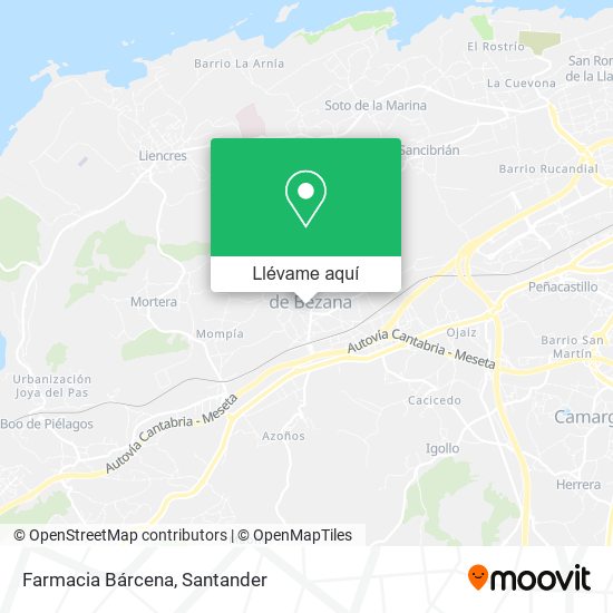 Mapa Farmacia Bárcena