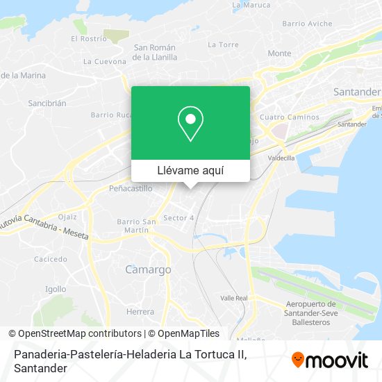 Mapa Panaderia-Pastelería-Heladeria La Tortuca II