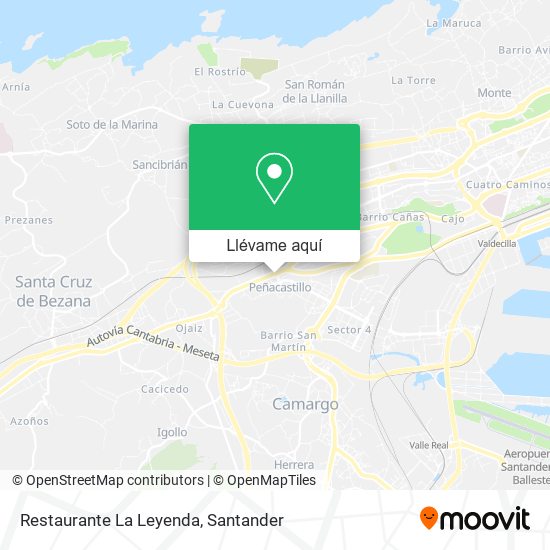 Mapa Restaurante La Leyenda