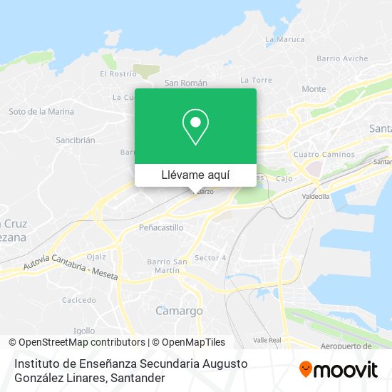 Mapa Instituto de Enseñanza Secundaria Augusto González Linares