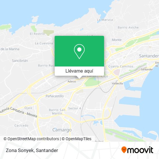 Mapa Zona Sonyek