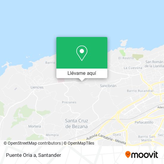 Mapa Puente Oria a