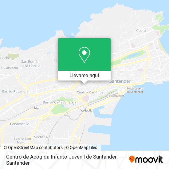 Mapa Centro de Acogida Infanto-Juvenil de Santander