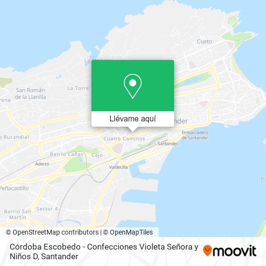 Mapa Córdoba Escobedo - Confecciones Violeta Señora y Niños D