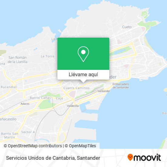 Mapa Servicios Unidos de Cantabria