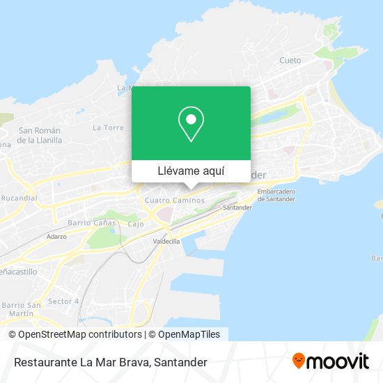 Mapa Restaurante La Mar Brava