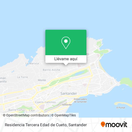 Mapa Residencia Tercera Edad de Cueto