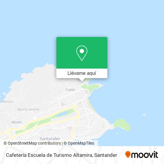 Mapa Cafetería Escuela de Turismo Altamira