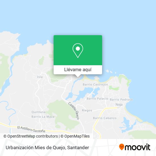 Mapa Urbanización Mies de Quejo