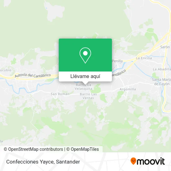 Mapa Confecciones Yayce