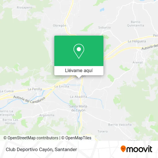 Mapa Club Deportivo Cayón