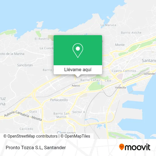 Mapa Pronto Tozca S.L