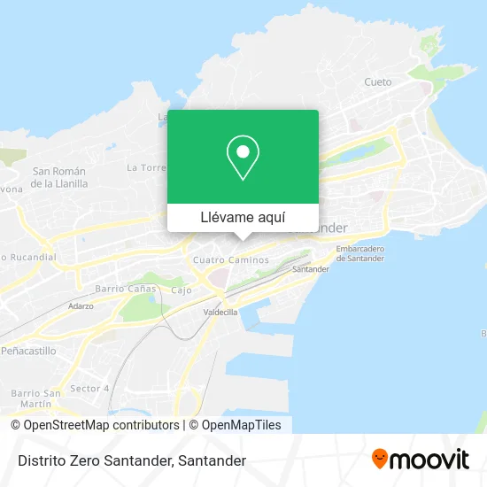 Mapa Distrito Zero Santander