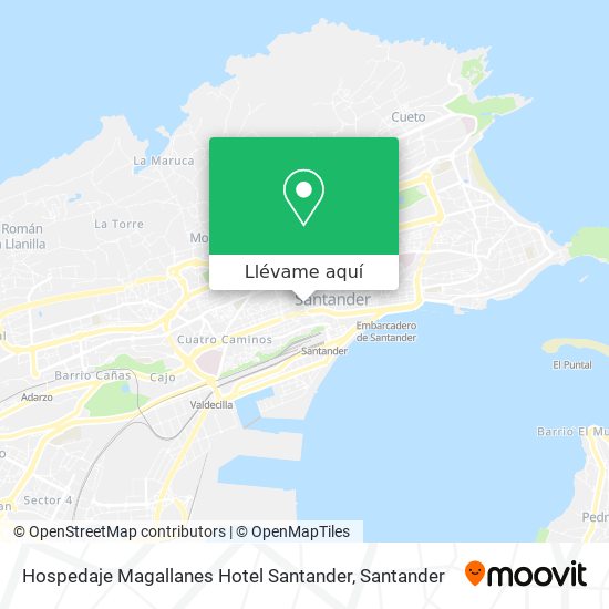 Mapa Hospedaje Magallanes Hotel Santander