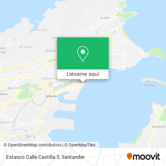 Mapa Estanco Calle Castilla 3