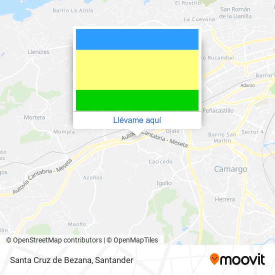 Mapa Santa Cruz de Bezana