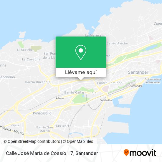 Mapa Calle José María de Cossío 17
