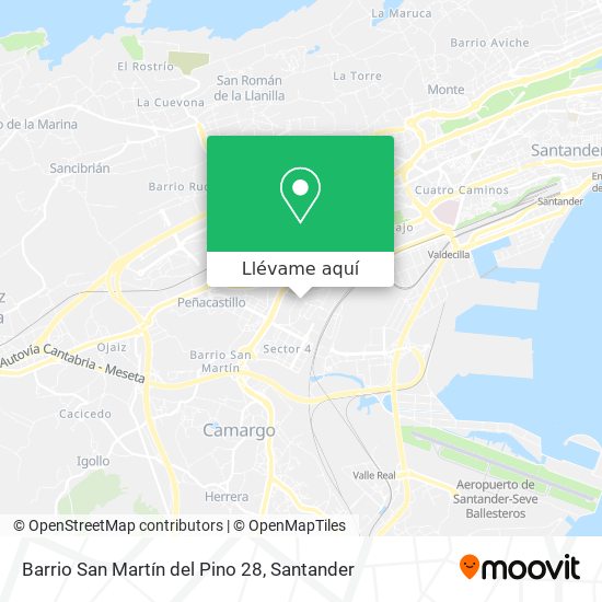 Mapa Barrio San Martín del Pino 28