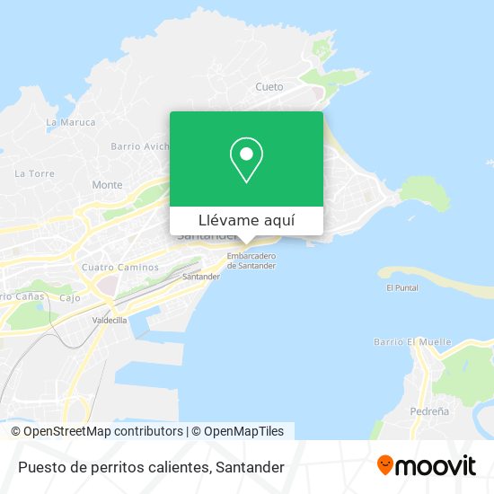 Mapa Puesto de perritos calientes
