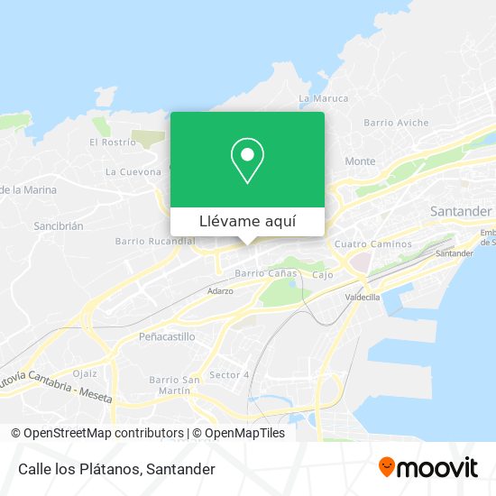 Mapa Calle los Plátanos