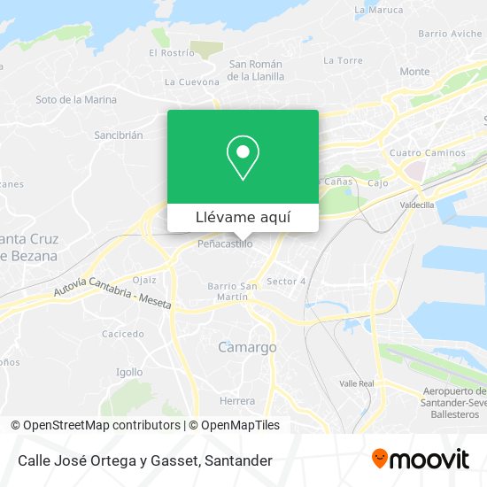 Mapa Calle José Ortega y Gasset