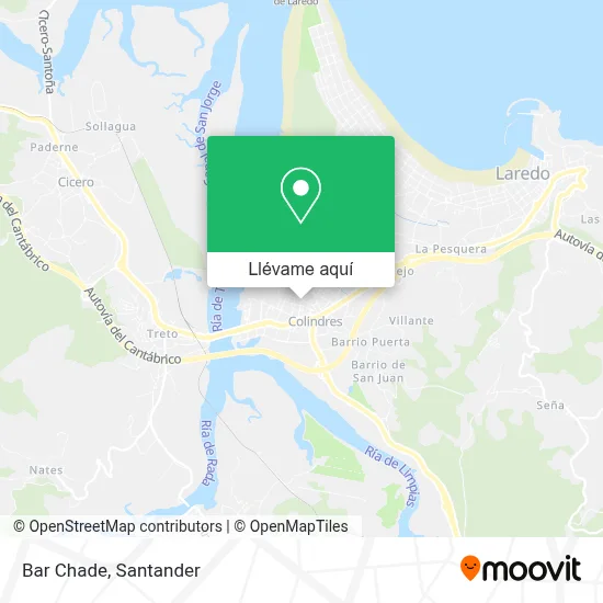 Mapa Bar Chade